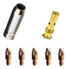 Kit Tocha Pro 353/453 Tbi - 1 Bocal/1 Difusor/5 Bicos 1,0mm 0