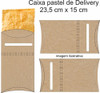 Embalagem Pastel Delivery Viagem Kraft 400 Caixas 1