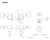 Tarraxa Gotoh 6 Em Linha Sg381 07l Cromado Standard Guitar 5
