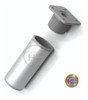Pata Redonda 20 Cm Aluminio Mate Para Mueble Regulable X10 4