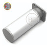 Pata Redonda 20 Cm Aluminio Mate Para Mueble Regulable X10 5