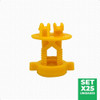 Aisladores Amarillos  X25 U Regulable Movil Rosca Boyero 2