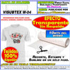 Vinilo Textil Sublimable Transparente S/respaldo 10m Moritzu 1