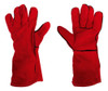 Guantes De Soldar Soldador Cuero Rojo Largo 36cm Slender 0