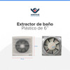 Extractor De Baño De 6'' 4