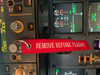 Set De 2 Llaveros Remove Before Flight Tejidos Flexibles 2