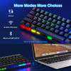 Teclado Mecánico Inalámbrico 2 4g Usb C Bluetooth Pauroty 1
