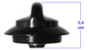 1 Perilla 6mm Negra Para Cocina Longvie Original 7