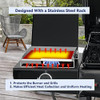 Skyflame Plancha Universal De Acero Inoxidable, 3