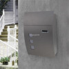 Buzón De Montaje En Pared De Acero Inoxidable Con Puerta De 2