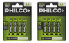 Combo X2 Pilas Philco Aa Blister 4 Unidades 0