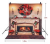 Andoer 1.5 * 2m Fotografía Fondo Navidad Chimenea Patrón Par 3