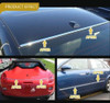 Coche Puertas Parachoques Delantero/trasero Plata Decoración 3