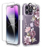 Funda Compatible iPhone 14 Promax+protecciones.diseño Flores 0