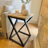 Mesa Auxiliar En Hierro Y Madera 0