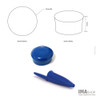 Ímã Para Mural Big Button 27 - Azul 20 Unidades 1