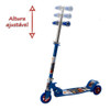 Patinete Azul Dobrável Infantil Corrida Divertida 7 8 9 Anos 3
