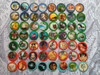 Lote 95 Tazos Zipper Base Celeste Gruesos Diferentes 0