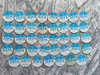 Lote 95 Tazos Zipper Base Celeste Gruesos Diferentes 3