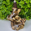 Incensário Cascata E Vareta Flor De Lótus Mini Dourada 3