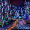 Guia De 8 Tubos Luces Lagrima Efecto Lluvia Cascada 80cm 1