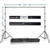 Emart Photography 85x10ft Kit De Sistema De Soporte Para Fon 3