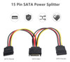 Divisor De Alimentacion Sata, Paquete De 5 Unidades De 15 Pi 1