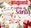 Cartas Para Papá Noel Imprimibles Santa Claus + Muestras Kit 3