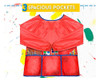 Niños Art Smock Delantal De Manga Larga Pintura Impermeabl. 5