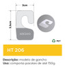 Hang Tab Gancho Adesivo Expositor Ht206  2000 Unidades 2