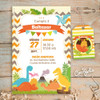 Kit Imprimible Dinosaurios, Cumple, Pdf Editable 0