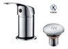 Monocomando Bidet Sin Transferencia Cromo Kirkor 1