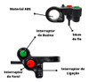 Botão Punho Para Moto Universal Farol Seta E Buzina 5