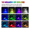 Kit De Luces De Fibra Óptica Rgbw De 300 Piezas Con Bluetoot 7