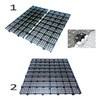50 Pçs Piso Box Pallet Plástico Multiuso 2,5 X 25x50 Estrado 3