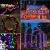 Decute - Tira De Luces De Navidad Multicolor, Impermeable, 3 6