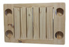Mesa Plegable Camping Porta Vasos Madera 3