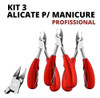 Kit De 3 Alicates Cortador De Cutículas E Unhas Original!!!! 2