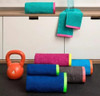 Juego Toalla Y Toallon Fitness- Arco Iris- 100% Algodon- Tdj 5