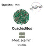 Espejitos Para Mosaiquismo: Cuadrado 5 X 5 Mm X 100u. 1