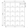 Kit 10 Folhas Para Moedas 28x24 Nacional 20 Bolsos Frontais 2