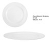 Kit 5 Prato Plástico De Melamina P/ Bolo Redondo Branco 35cm 1