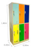 Locker Casillero Metalico Multicolor X 6 3