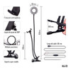 Aro Luz Led  Selfie + Soporte Celular Flexible Acc Mj-01 3