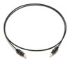 Cable Optico Audio Digital  Fino Fibra Optica 1 Metro Negro 0