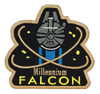 Star Wars Halcon Millennium Parche Bordado Termohadesivo 0