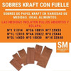 Bolsa Kraft Papel Madera Con Fuelle Nº2l 14x20 2