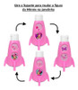 Kit 5 Garrafa Foguete Minnie Lembrança De Festa Aniversário 1