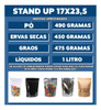 Saco Stand Up Pouch Kraft C/ Visor 100un 17 X 23,5 Fecho Zip 2