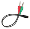 Adaptador Estereo 2 Miniplug M 3.5 A 1 Miniplug H 3.5 0
